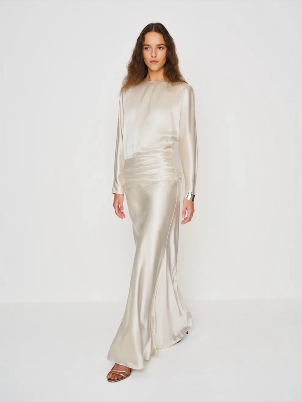 REFORMATION Esmee Silk Dress 8